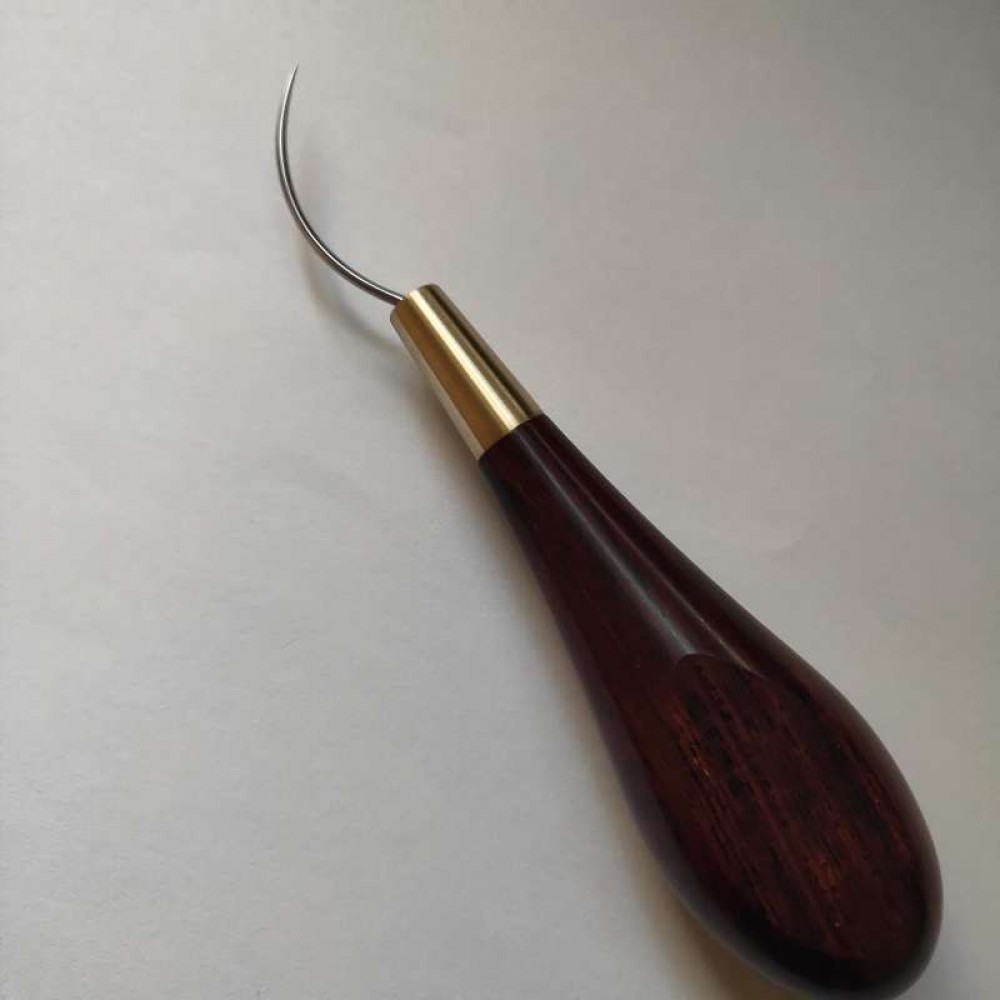 Handmade leather awl, curved awl, awl